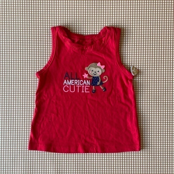 Carter’s All American Cutie Red tank top. Size 4. NWT - Picture 1 of 7